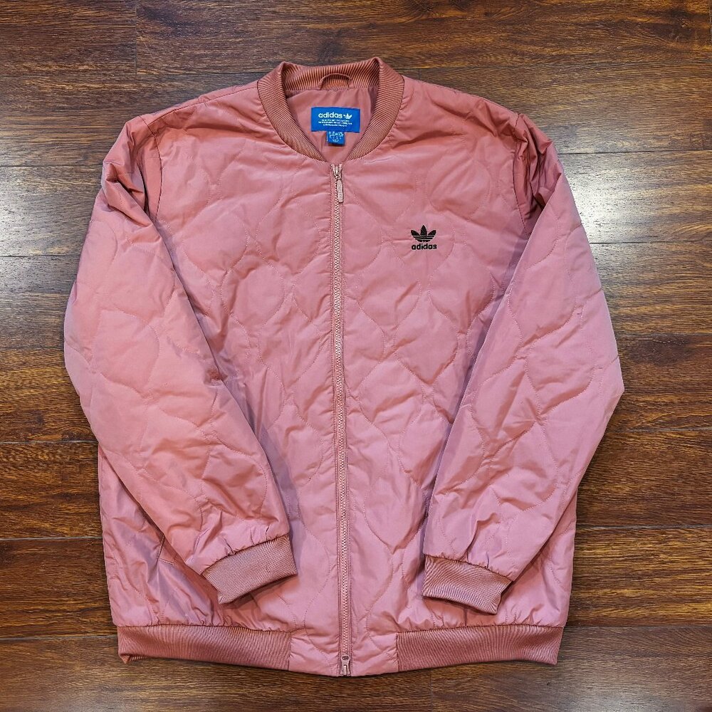 Adidas Originals Rose Gold Quilted Jacket XL